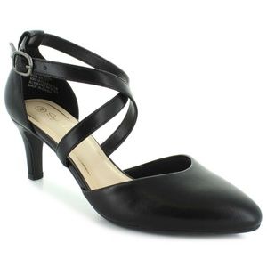 High 2.5 inch heel Pointed-toe Dress Pumps Size 13